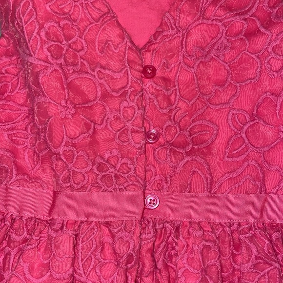 🌷Pink sleeveless floral embroidered dress - Picture 5 of 5